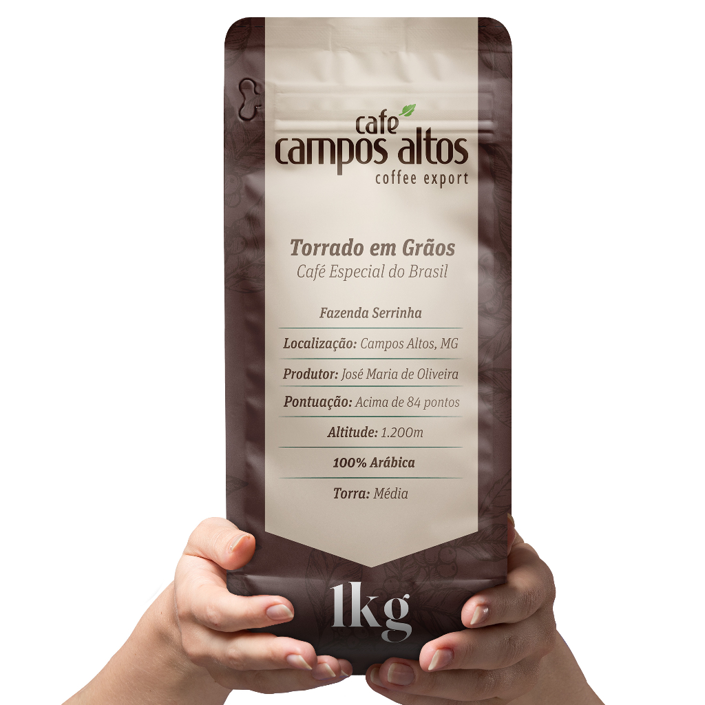 Café Especial Torrado em Grão 1 Kg Café Campos Altos Shopee Brasil