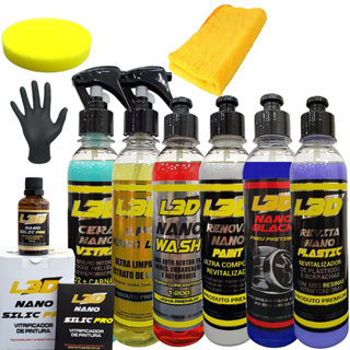 Kit Cera Automotiva L3D + Linha Completa Para Todas as Partes do Veiculo
