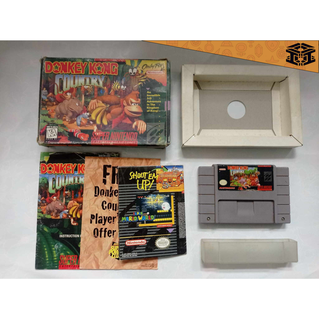 Donkey Kong Country 1 SNES Super Nintendo Original Na Caixa Completa Funcionando Perfeitamente