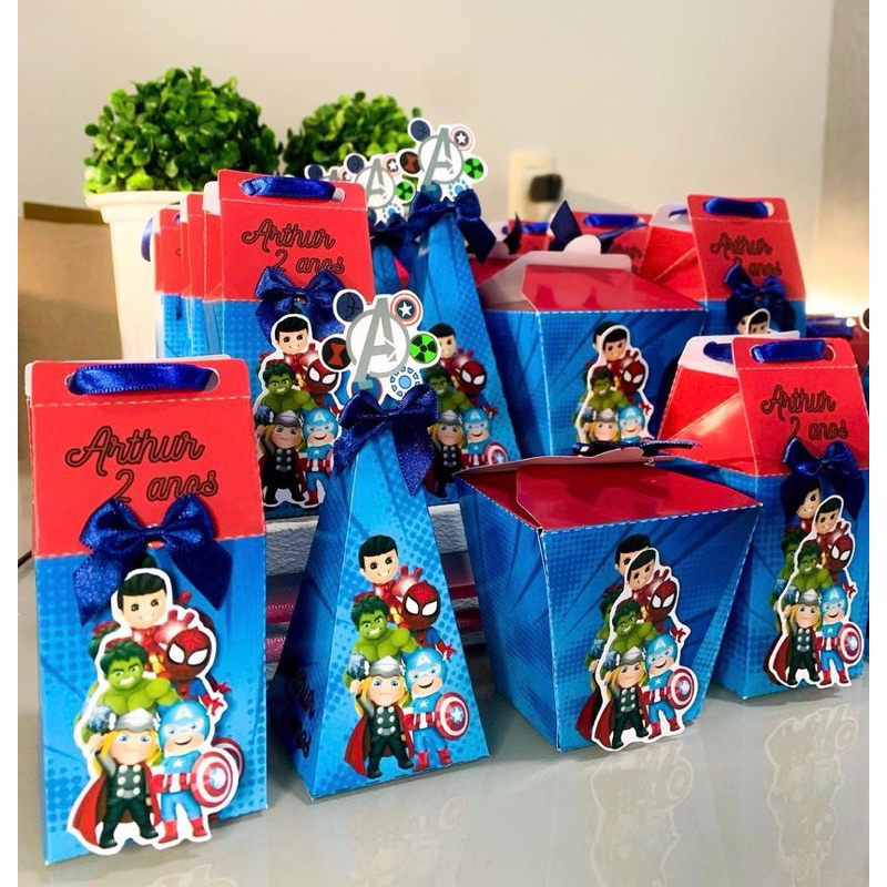 Kit Lembrancinhas Os Vingadores - Personalizados para festas | Shopee ...