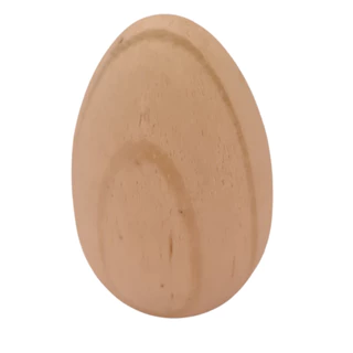 Ovo de Madeira Pinus Natural – Ideal para Decoração, Artesanato e Páscoa