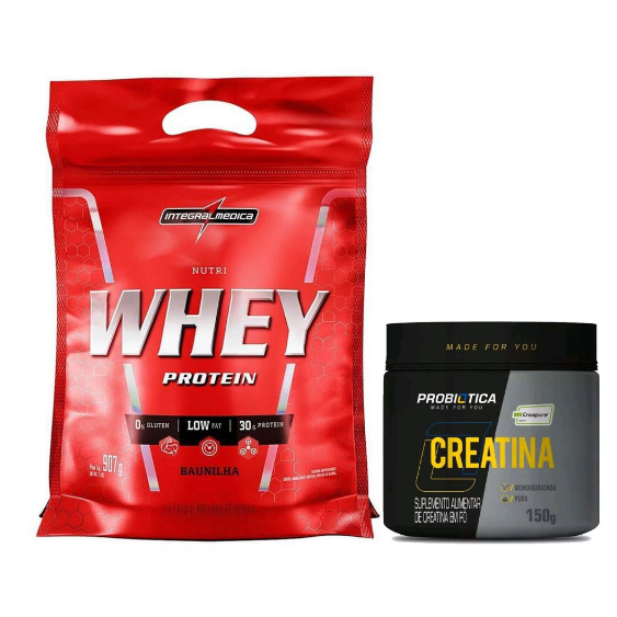 Nutri Whey Isolado e Concentrado 907g + Creatina Creapure 150g