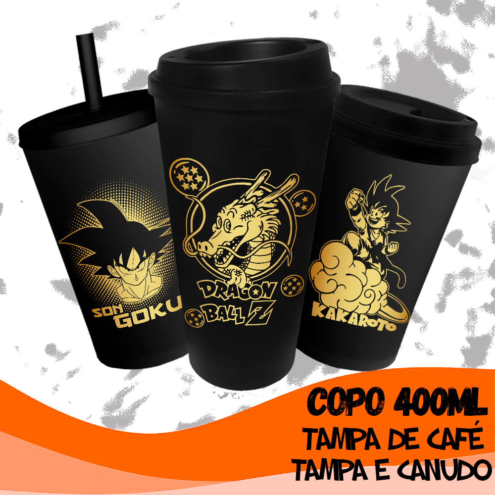 Copo Viagem Snap Dragon Ball Z Goku Produto Oficial Nome Do Desenho Dragon  Ball Z