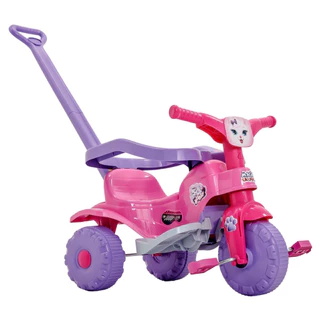 Triciclo Infantil Tico Tico Pets Com Haste Para Crianças Removível Magic Toys em Oferta na Shopee