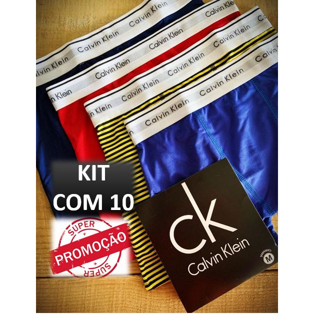 Kit 10 Cuecas de Microfibra Lisa Premium - Envio Imediato