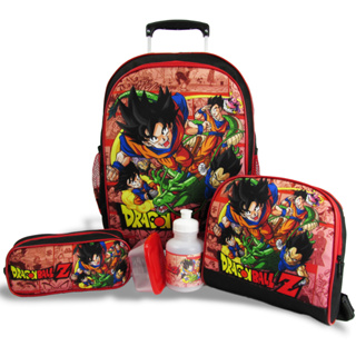 Sete Dragon Ball Desenho Animado Periférico Bolsa De Escola Ombro Lápis  Mochila Para Alunos Do Ensino Médio Estudantes Mensageiro Três Peças