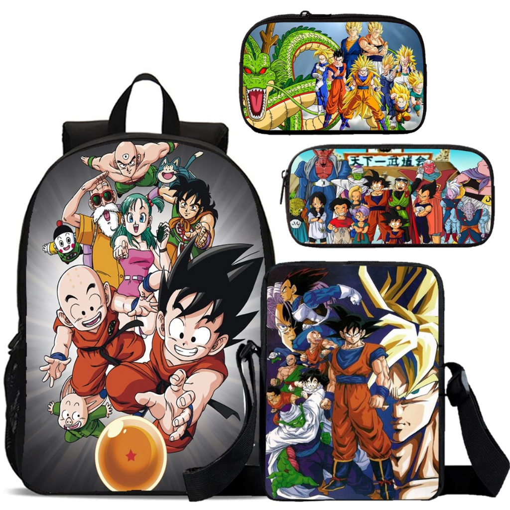 Mochila de desenho animado Dragon Ball Z, Escola de Anime Goku
