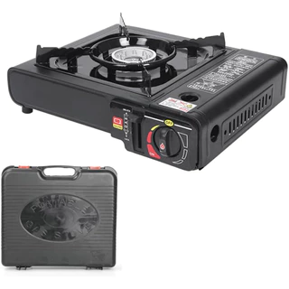 Fogão Portátil Fogareiro Cooktop Acampamento C/ Maleta