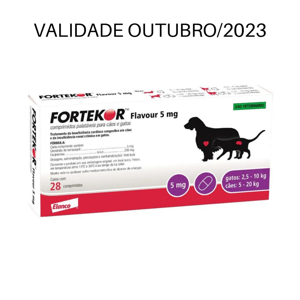 Fortekor Flavour 5mg Elanco | Shopee Brasil