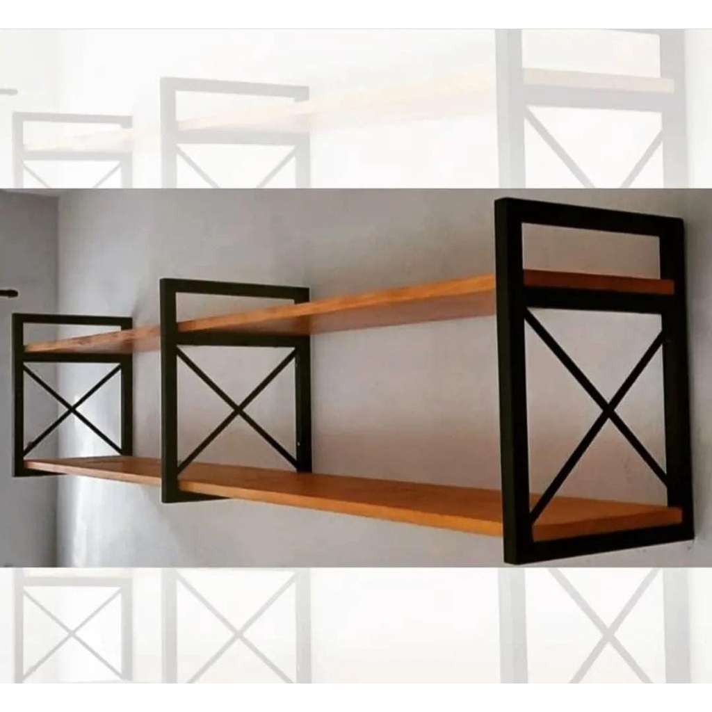 Prateleira estilo industrial com 15cm de profundidade com ate 120cm de comprimento