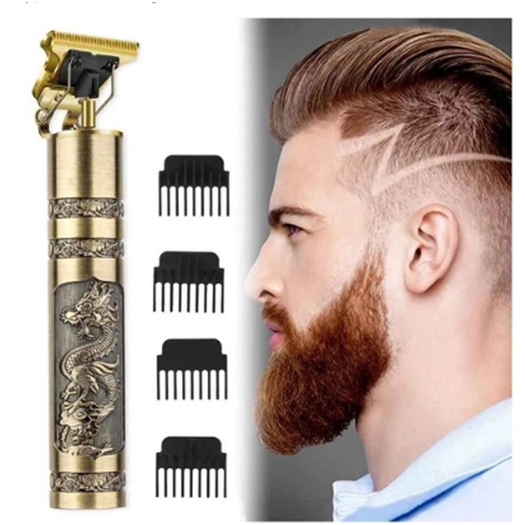 Máquina De Cortar Cabelo Para Barba Masculina Designer Aleatório Elétrico Profissional - Loja 10