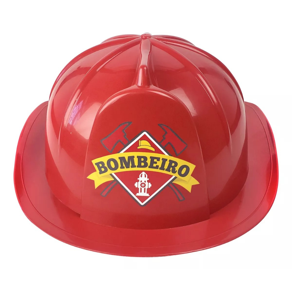 Capacete Bombeiro Brinquedo Infantil Resgate Fantasia Grande | Shopee ...