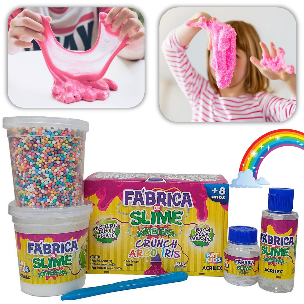 Luluca - Luíza - Slime com 3 cores de cola glitter, será