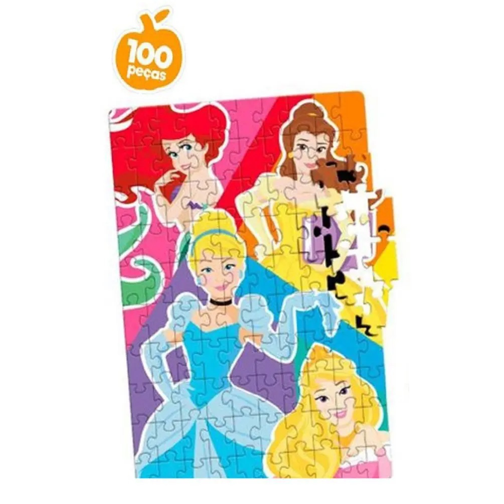 Quebra Cabeça Princesas com 100 peças - Toyster