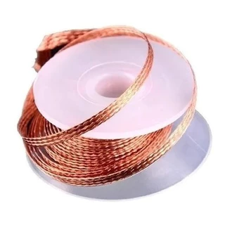 Malha De Cobre Fita Dessoldadora 3,0mm X 1,5mt