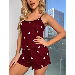 2 Pijamas de Qualidade Baby Doll Estampados Sem Bojo Com Alcinha