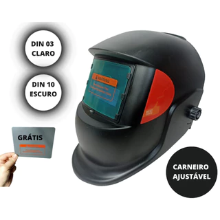 Máscara De solda escurecimento automático + Lente