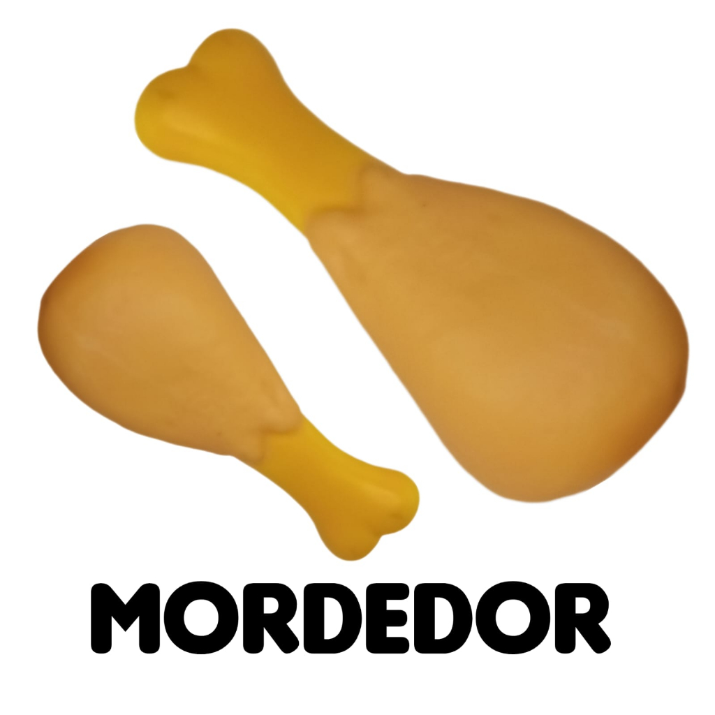 Brinquedo Mordedor Coxinha De Frango Sonoro Para Cães Cachorros De Vinil Borracha 1 Unidade Faz Barulho