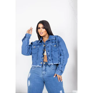 Jaqueta Jeans Plus Size Tamanho 46 ao 54