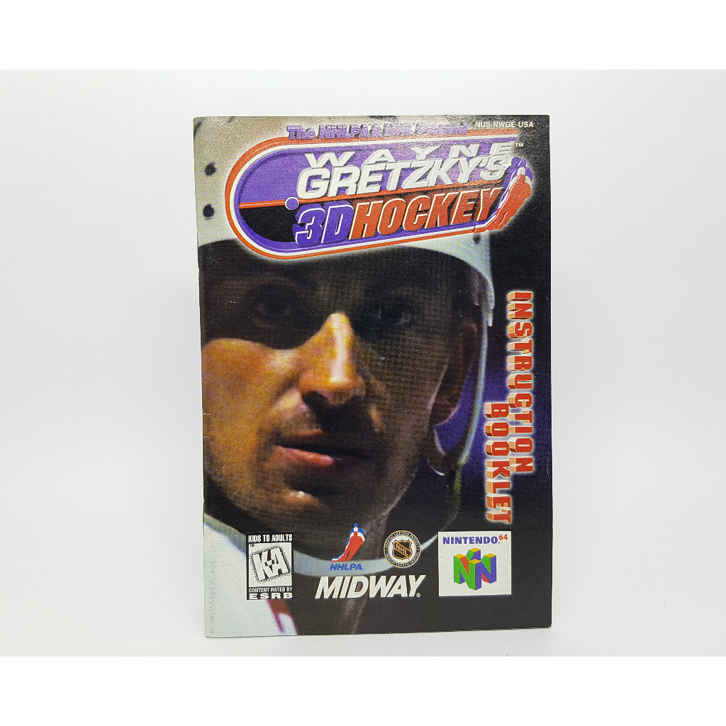 Apenas O Manual Wayne Gretzky s 3d Hockey Nintendo 64 Americano USA