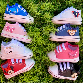 Kit 4 pares Tenis Sapatinho Bebe Statzinho Personagens