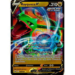Carta Pokemon Rayquaza V Português Card Original Copag