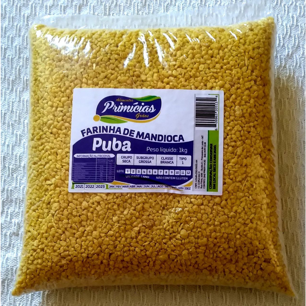 Farinha de mandioca Puba | Shopee Brasil