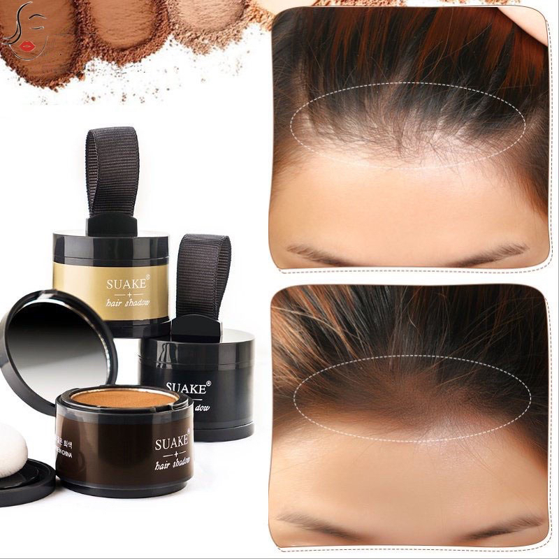 Maquiagem capilar powder hair para cabelos brancos Sombra Correção de calvície preenchimento de raiz instantâneo