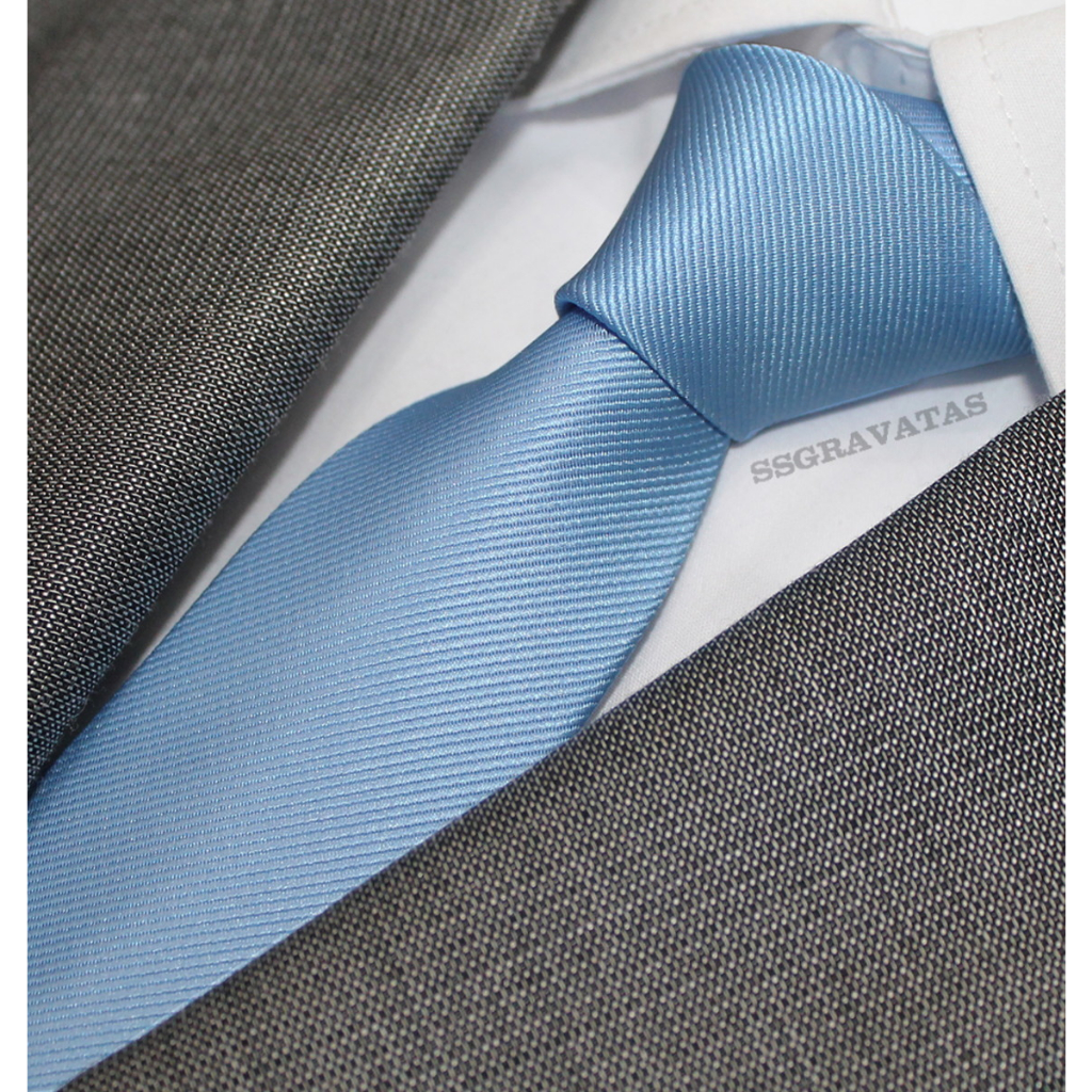 Gravata Azul Serenity Slim Gr331