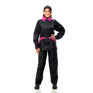 Kit Capa De Chuva Pantaneiro Nylon Com Gola Motoqueiro Motoboy Motociclista Impermeável - Feminino