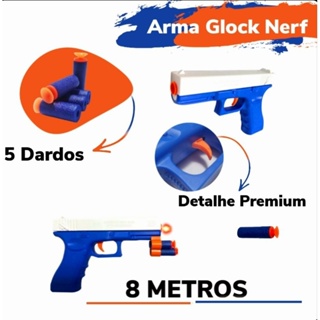 NERF arma Sniper vermelho com 20 dardos de espuma e prática de alvo