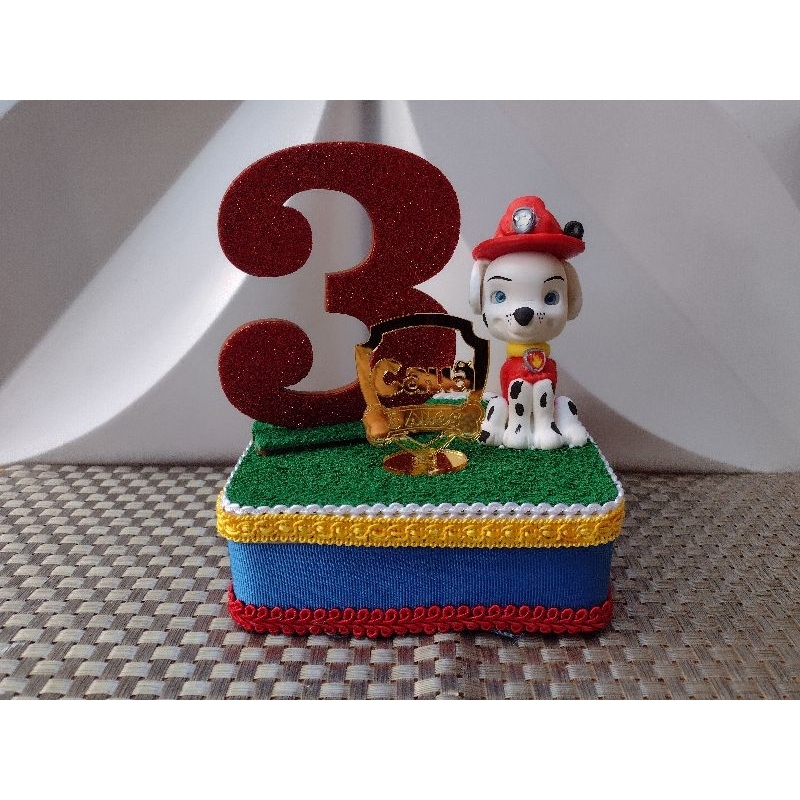 Caixa cenário Patrulha Canina personalizado de luxo.