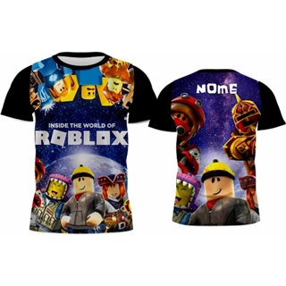 Camisa Infantil Camiseta Roblox Planeta Personagens Geek #02
