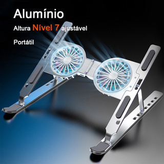 Cooler Suporte Base Alumino Notebooktablet Dobravel Portatil