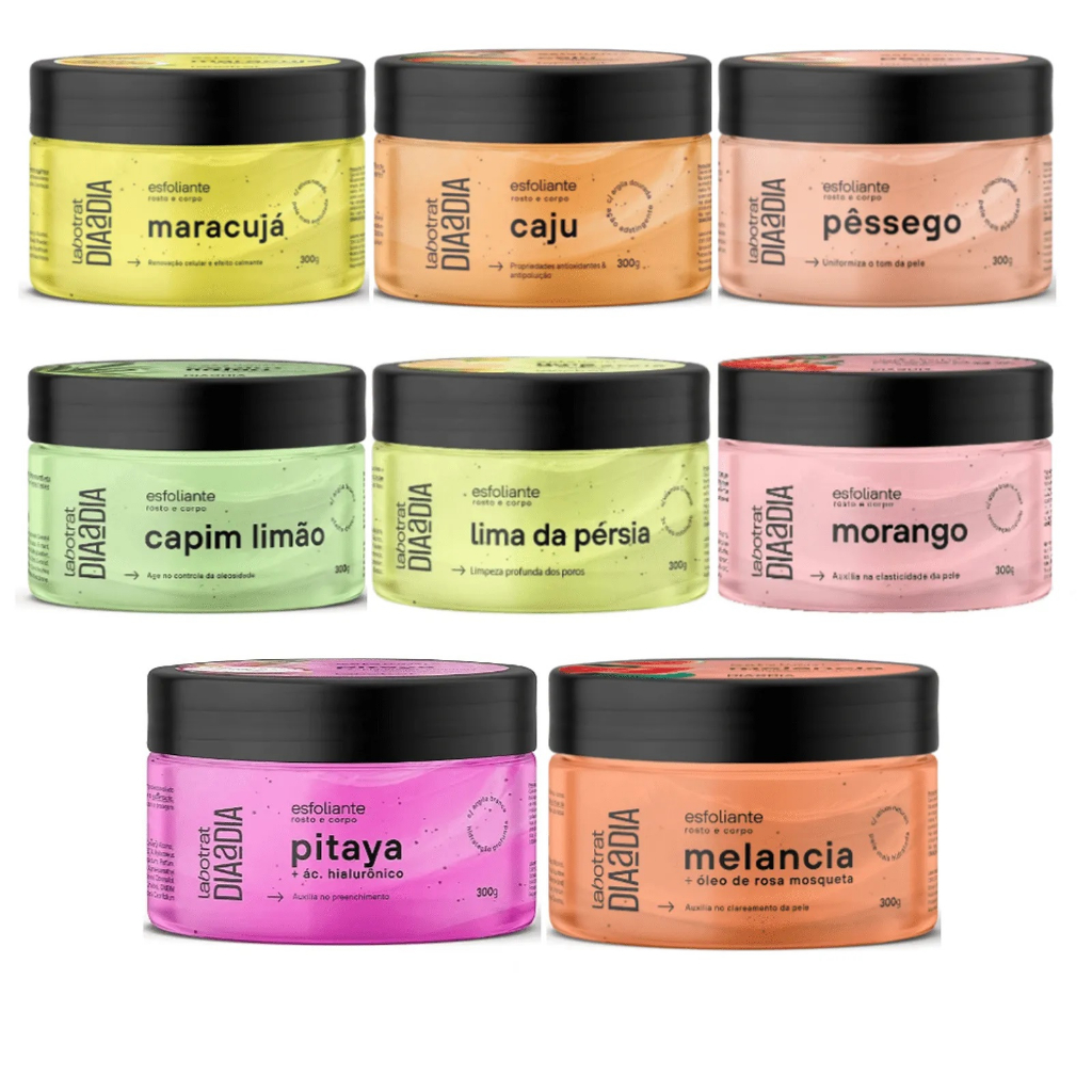 Esfoliante Corporal e Facial Cheiro de Fruta Labotrat 300g