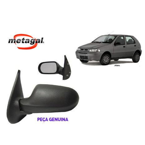 RETROVISOR ORIGINAL METAGAL FIAT PALIO 01/06 FIRE FIXO 4 PORTAS ...