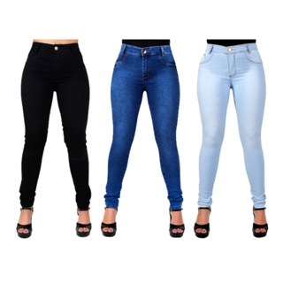 Calças Jeans Femininas Hot Pants Levanta Bum Bum Promoçao