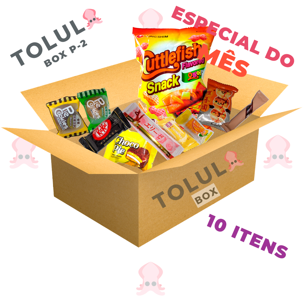 Box Kit Snacks Orientais Tam. P-2 Salgadinho Nongshim Especial Doces E Guloseimas Asia Tolula Box