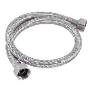 Rabicho Flexível Engate Conexão 50cm Inox Monocromado Fêmea/fêmea Torneira Pia