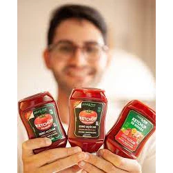 Ketchup Zero Açúcar - Puro e Leve 375 g - Ketchup Sem Açúcar