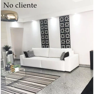 Kit 12 Placas Painel De Mdf 3mm Elemento Vazado Cobogó