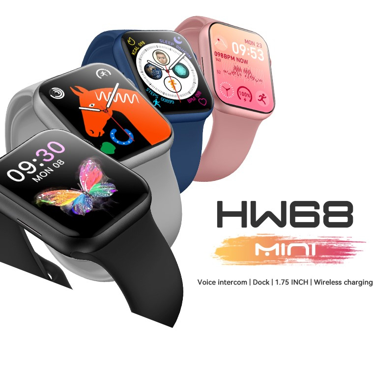Smartwatch HW68 Mini 41mm Duas Pulseiras Relógio Série 8