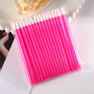 Kit 150 pincel aplicador descartável de batom gloss extensão limpeza de cílios