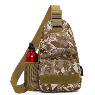 bolsa Pochete Masculino Tática Militar Camuflada Transversal