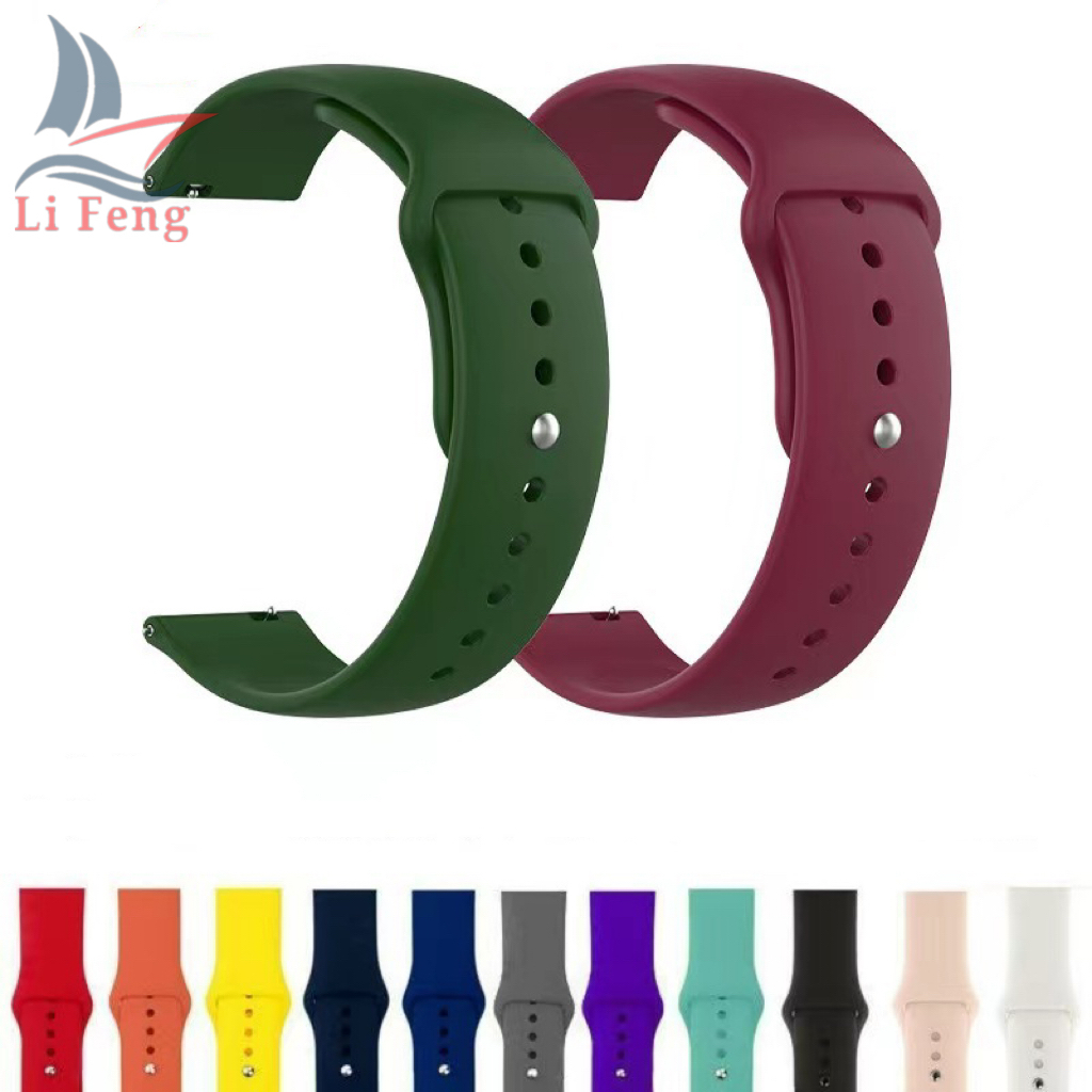 Pulseira de Silicone Para Smartwatch Compatível Com Hero Band 4 B58 Engate Universal 18mm