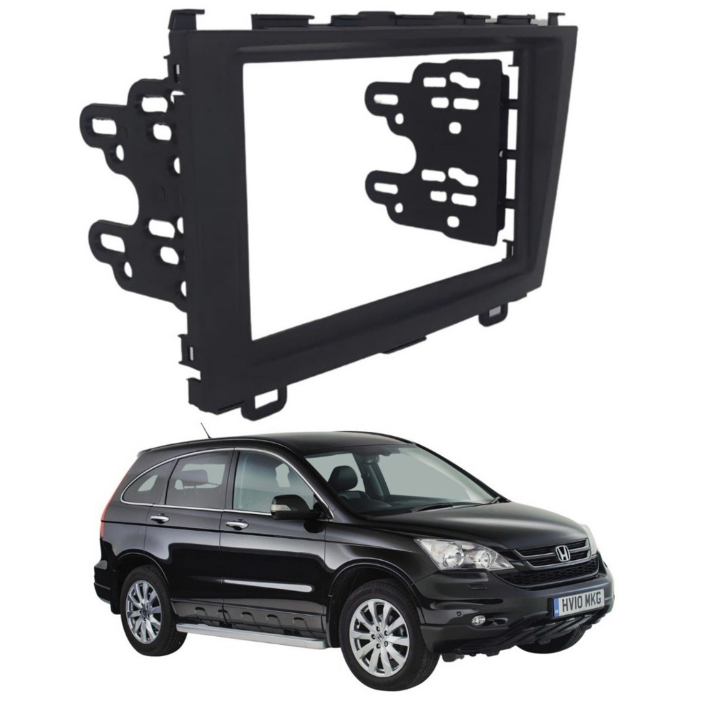 Moldura CRV 7 Polegadas 2 Din Preta 2009 A 2011