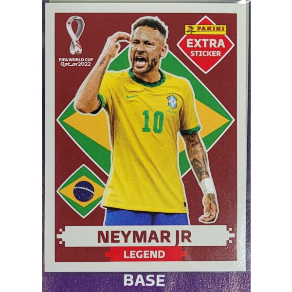 NEYMAR JUNIOR BORDÔ (Base) - EXTRA LEGEND (Brasil) - Figurinha Original -  Não