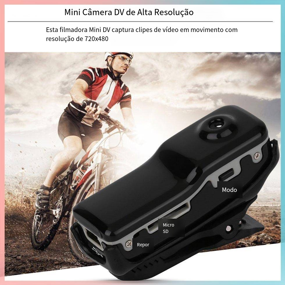 Mini Câmera De Vídeo Filmadora Dv Dvr Gravador De Webcam Em Alta Velocidade Para Bicicleta / Moto Gravador De Áudio E Vídeo