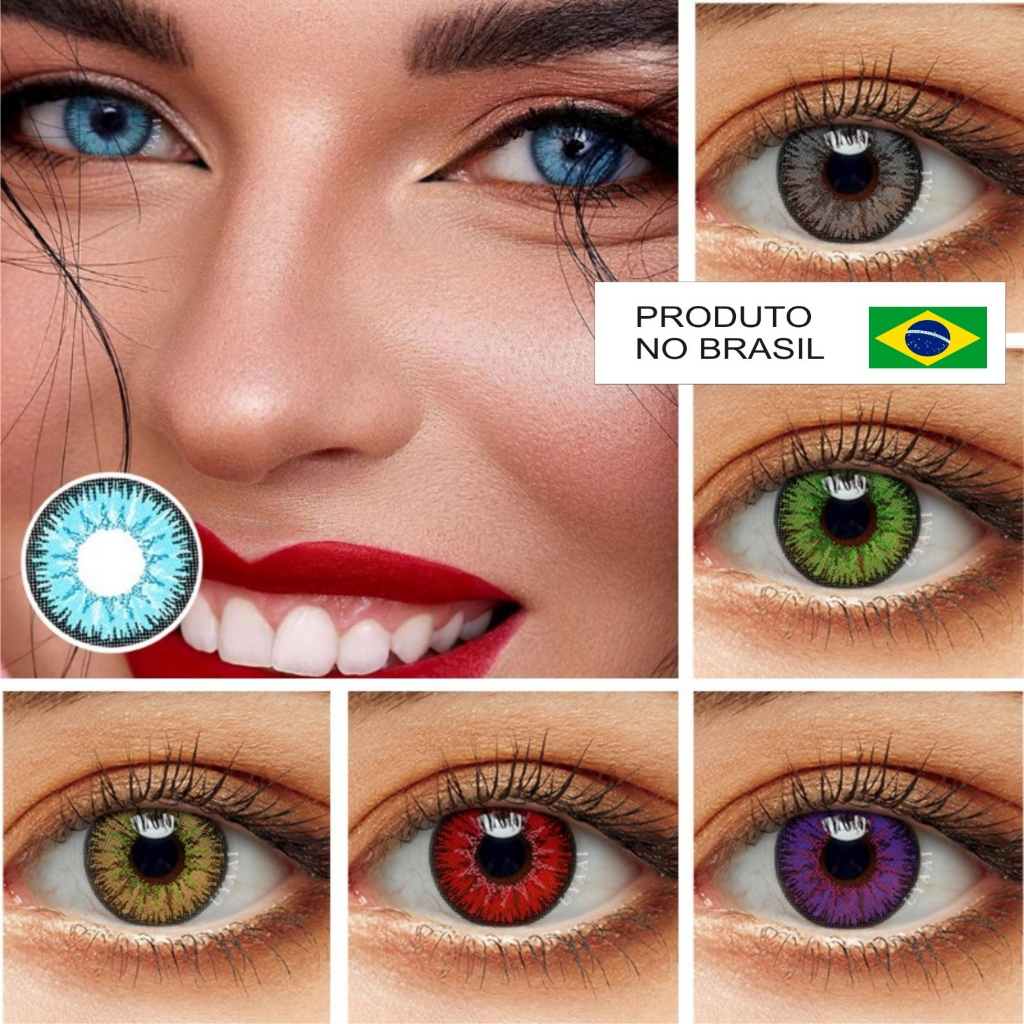 LENTES DE CONTATO PARA COSPLAY Maquiagem artistica COLORIDA SEM GRAU