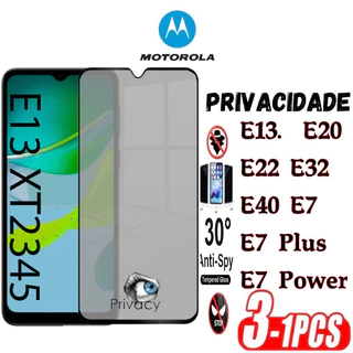 Película Privacidade 3D Anti Spy PARA MOTO E13 E20 E22 E32 E40 E7 E7 PLUS E7POWER
